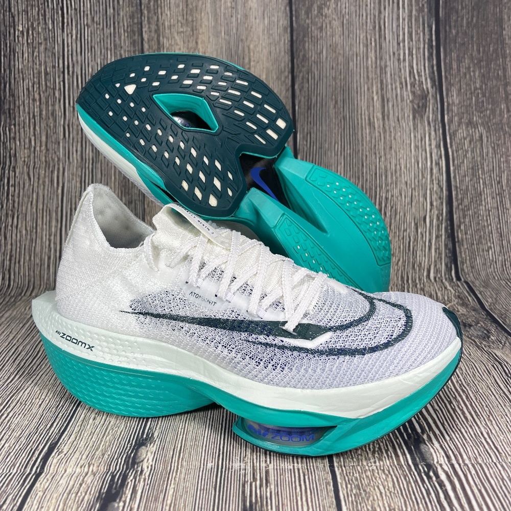 Nike Alphafly NEXT% 2 White/Deep Jungle/Clear Jade WMNS 7.5 DN3559-100